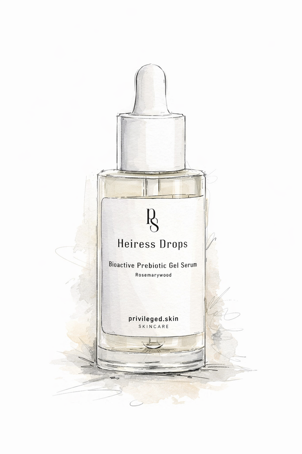Illustrative skincare sketch
