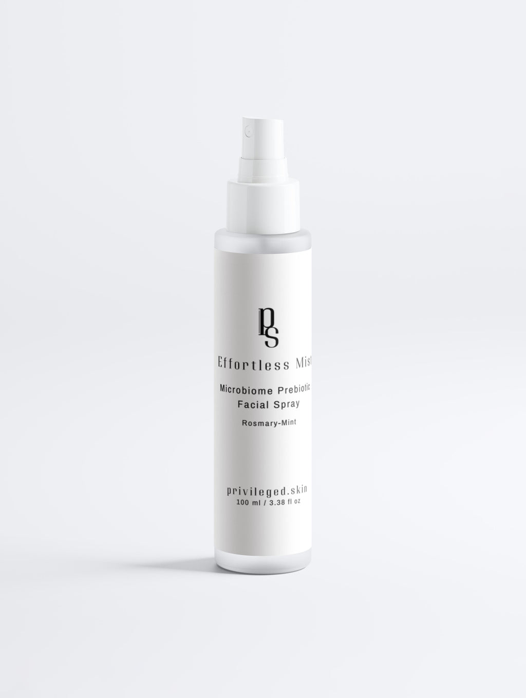 Effortless Mist Gesichtsspray mit Rosmarin-Minze – feuchtigkeitsspendend, prebiotisch, luxuriöses Hautpflege-Spray für Glow. Effortless Mist prebiotic face mist with rosemary mint. Hydrating, luxury skincare spray for radiant, refreshed skin.